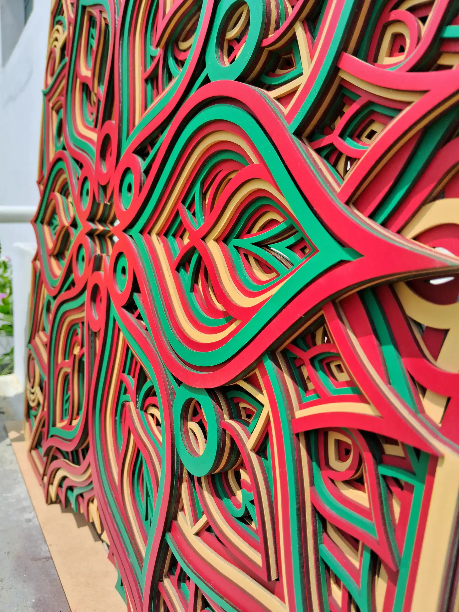 10 Layer Abstract Mandala Wall Decor Detailed Closeup 10 Layer Abstract Mandala Wall Decor Detailed Closeup