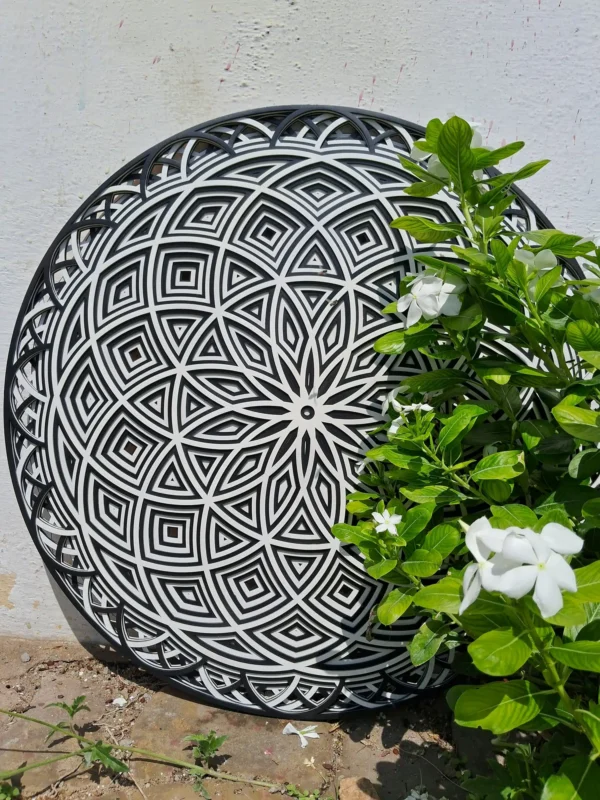 8 Layer Interlocking Circle Wall Art Design