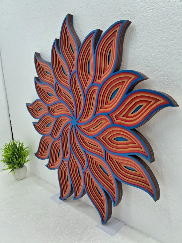 Bohemian Wall Decor With Layered Petals