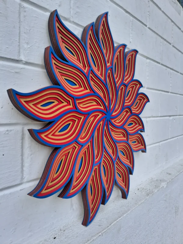 Bold Flower Mandala Wall Decoration