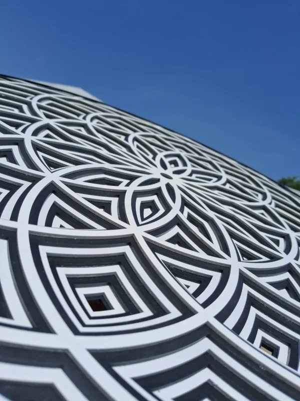 Center Focused Mandala Wall Art Closeup