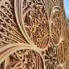 Detailed Mdf lasercut Wall Art Closeup