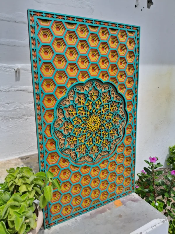 Dreamframe vertical wall art display 2