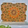 Horizontal Floral Petal Mandala Wall Design