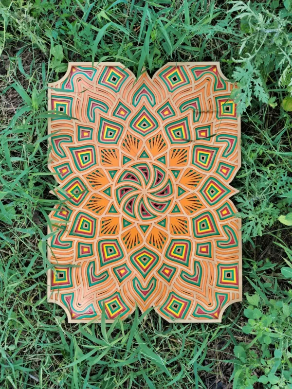 Mandala Wall Piece in Garden