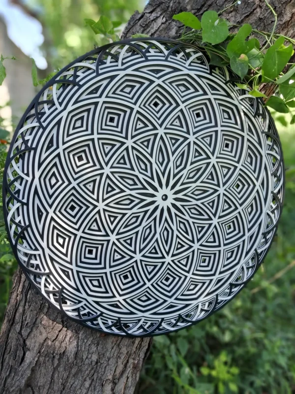 Modern Mandala Wall Art In Monochrome Tones