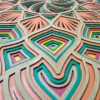 Petal Shaped Mdf Wall Decor Closeup Detail