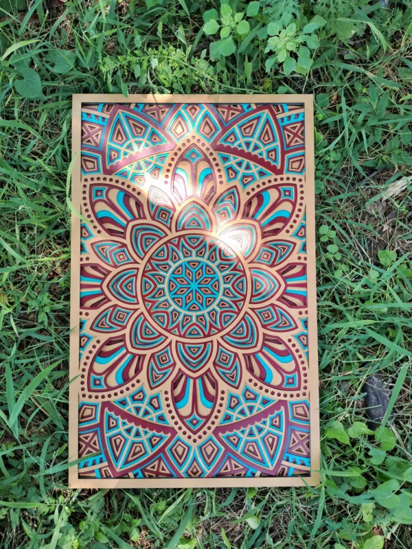 Vertical View of Decorative Mandala Wall Art