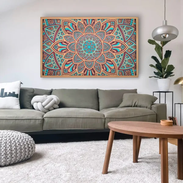 Divine Ray Custom Mdf Mandala Wall Sculpture Art