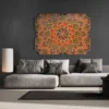 Flora Flame Layered Floral Mandala Wall Art Sculpture Front View