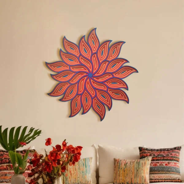 Sunburst Inspired Mandala Home Wall Sculpture Art Decoration