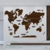 3d wooden world map wall art for living room dark walnut finish mi wrld 01 main