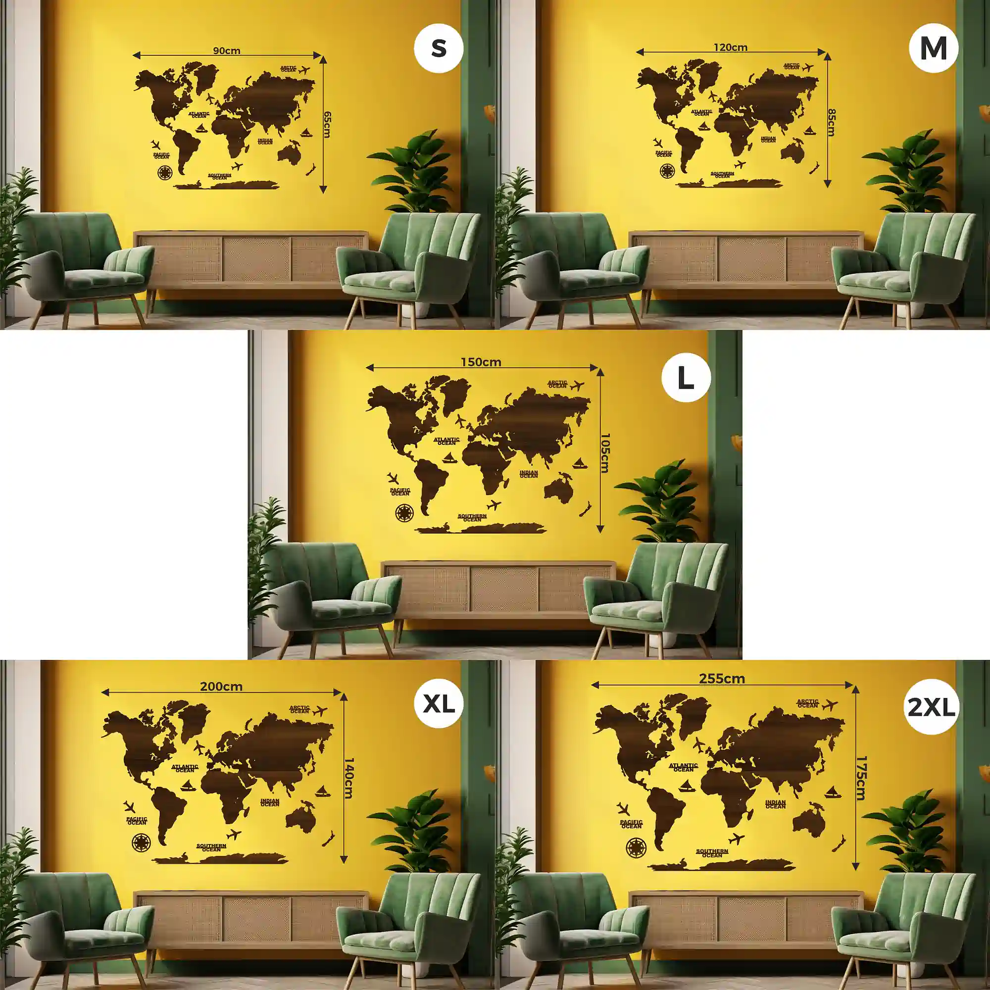 globe map wall art for office dark walnut finish mi wrld 01 other 8