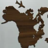 modern world map clock for living room dark walnut finish mi wrldclk 26 other 3