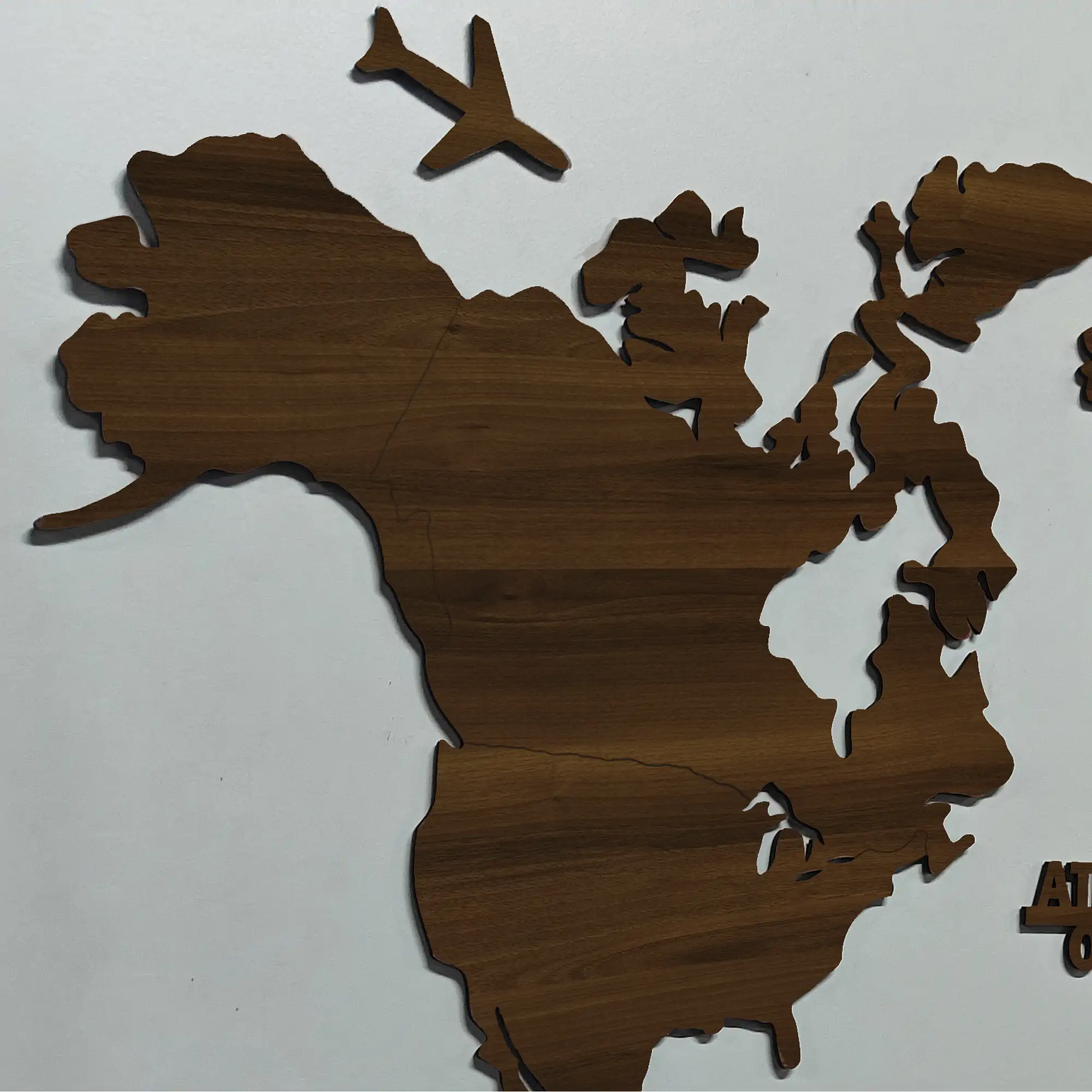 world map wall decal for bedroom dark walnut finish mi wrld 01 other 5