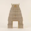 Light Beige with gold colour dravidian south indian style temple gopuram