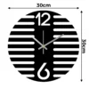 rawdius 30cm striped clock dimensions RAW 05 WC Other 3