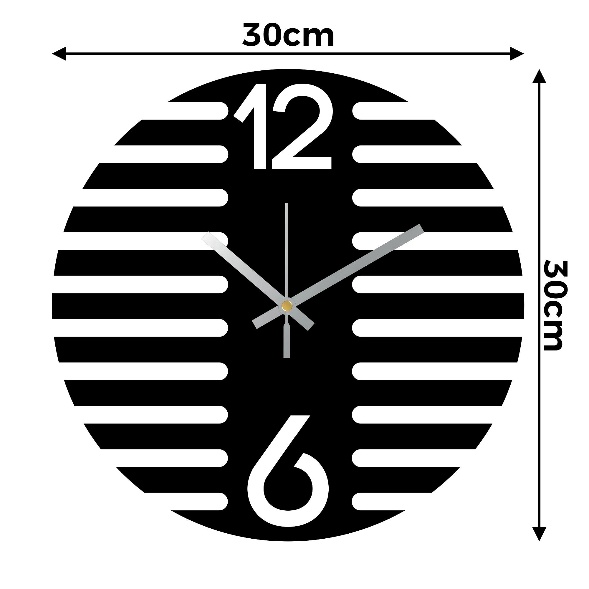 rawdius 30cm striped clock dimensions RAW 05 WC Other 3
