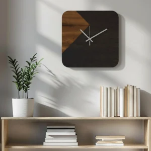 rawdius geometric diagonal two tone wall clock main RAW 17 WC Main
