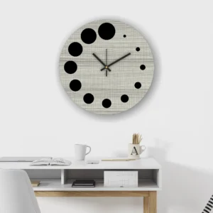 rawdius grey textured clock office decor RAW 03 WC Other 1