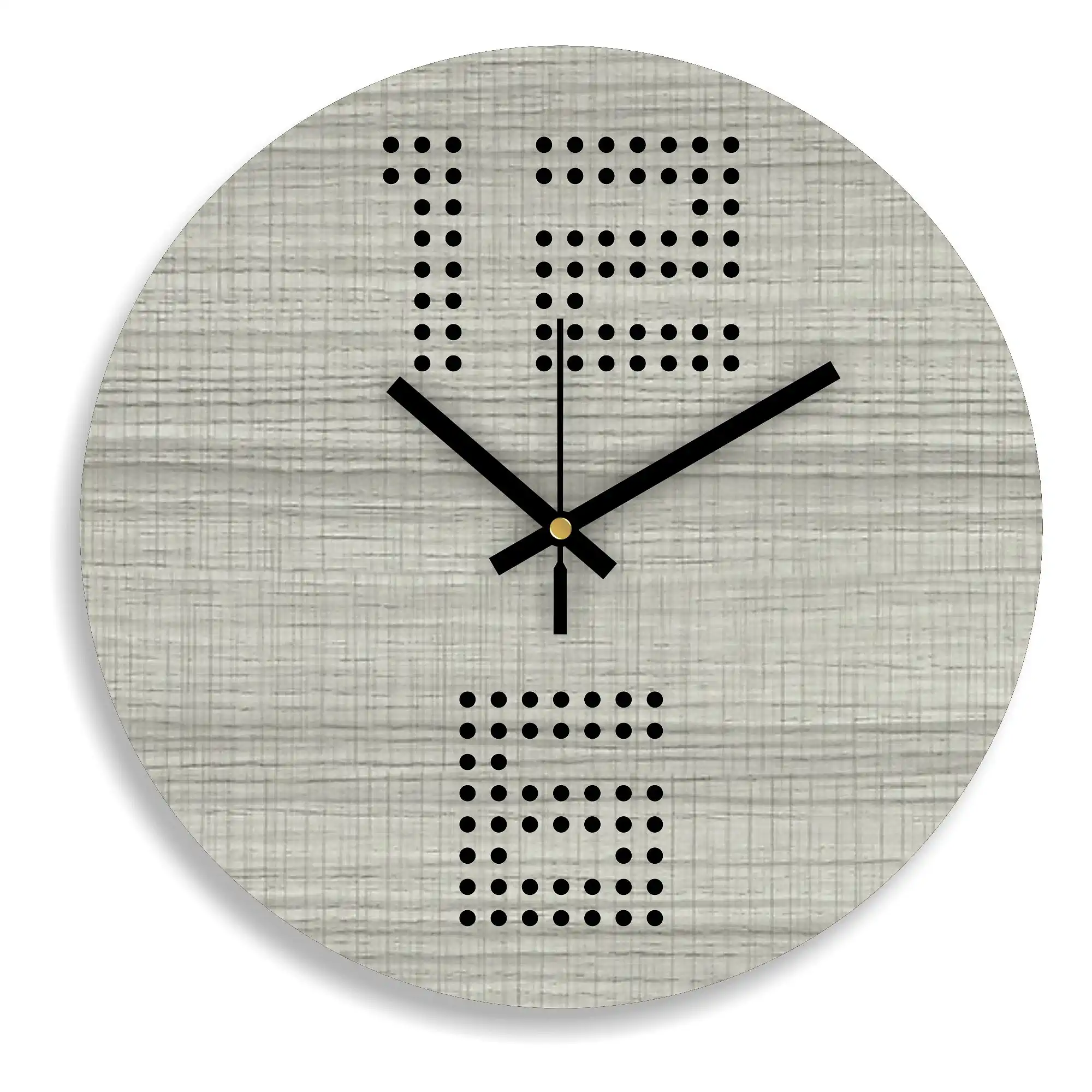rawdius grey textured pixel dot wall clock main RAW 06 WC Main
