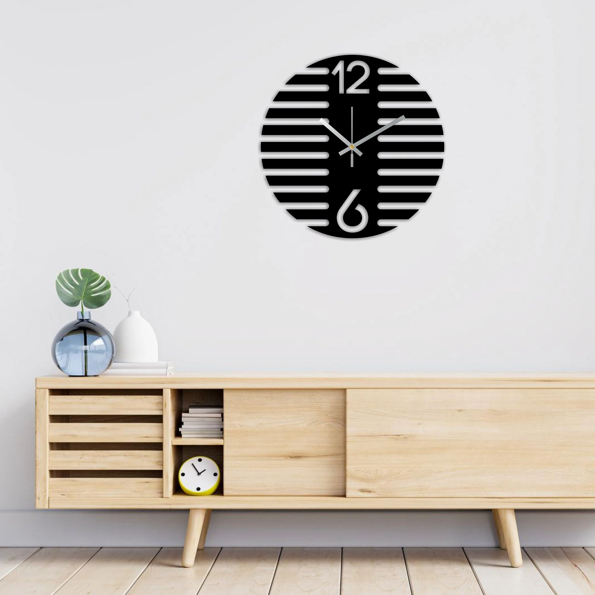 rawdius linear geometric wall clock decor RAW 05 WC Other 2