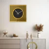 rawdius luxury black gold striped wall clock main RAW 14 WC Main rawdius luxury black gold striped wall clock main RAW 14 WC Main