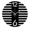 rawdius modern bold striped black white clock main RAW 05 WC Main