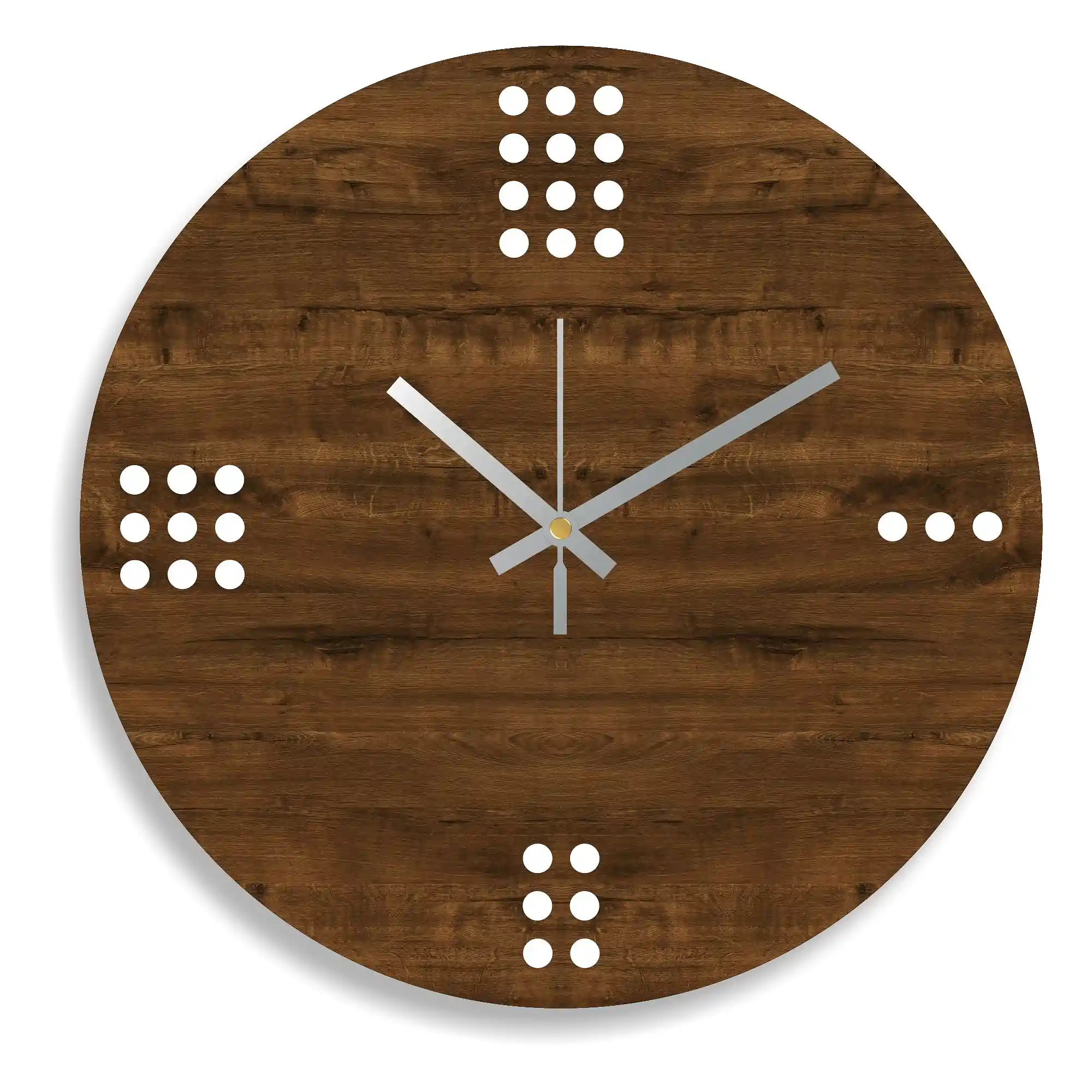 rawdius modern dark walnut wood finish wall clock main RAW 01 WC Main rawdius modern dark walnut wood finish wall clock main RAW 01 WC Main