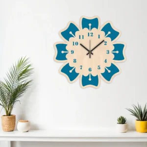 rawdius scandi style floral clock decor RAW 07 WC Other 1
