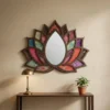 Decorative Mandala Wall Mirror in house foyer