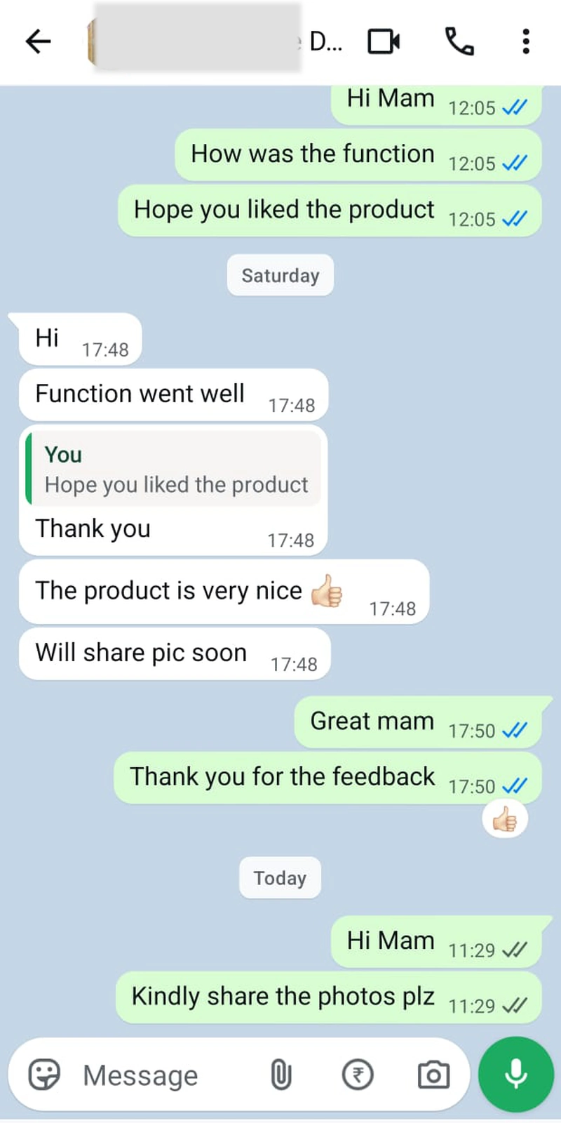 Rawdius Positive customer feedback on home event decor product